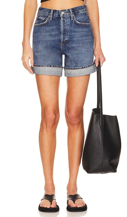 AGOLDE Dame Short in Blue