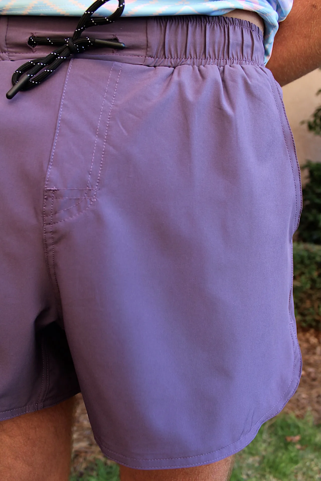 Eggplant sport shorts