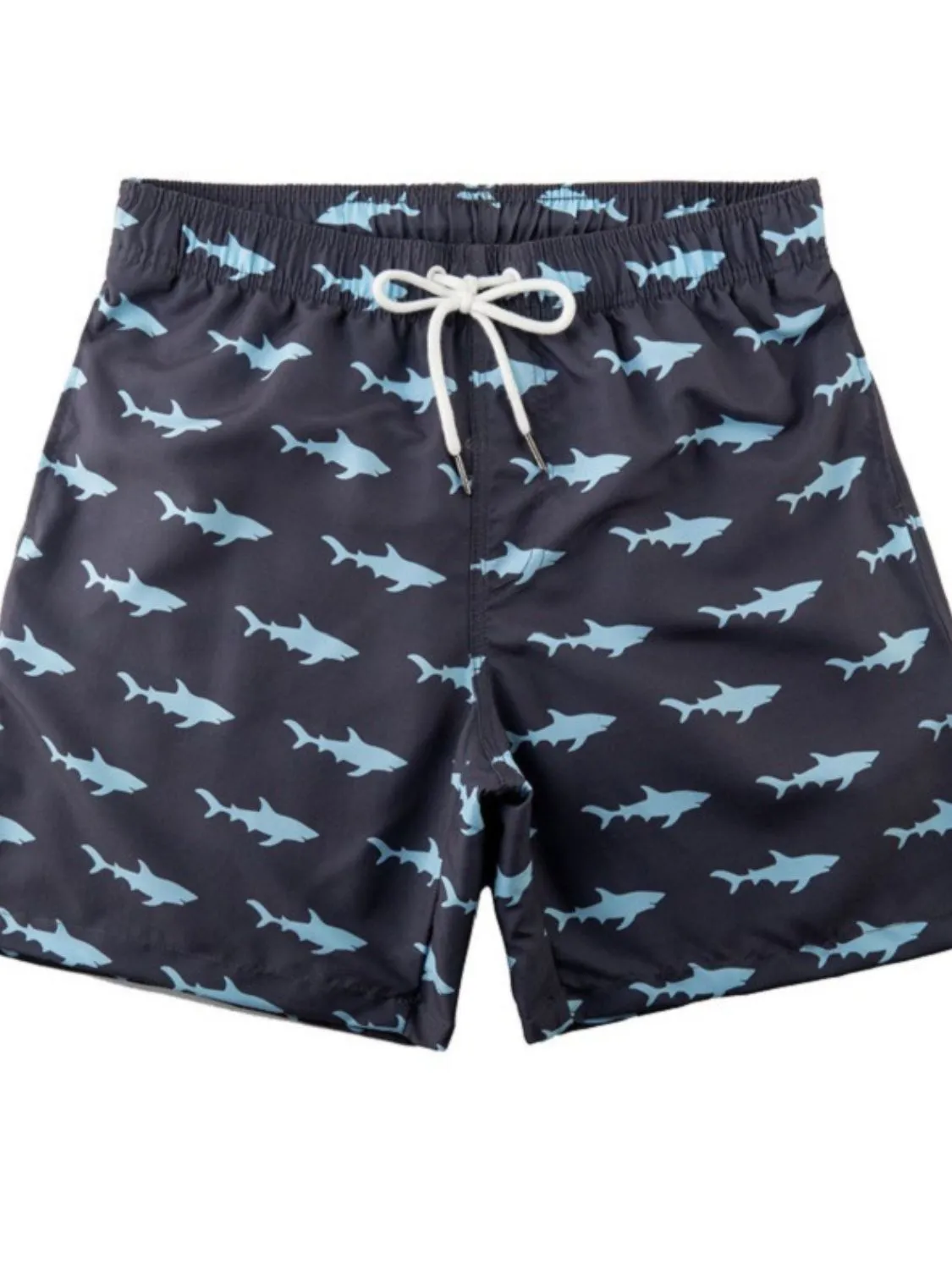 Men's Drawstring Printed Swim Shorts