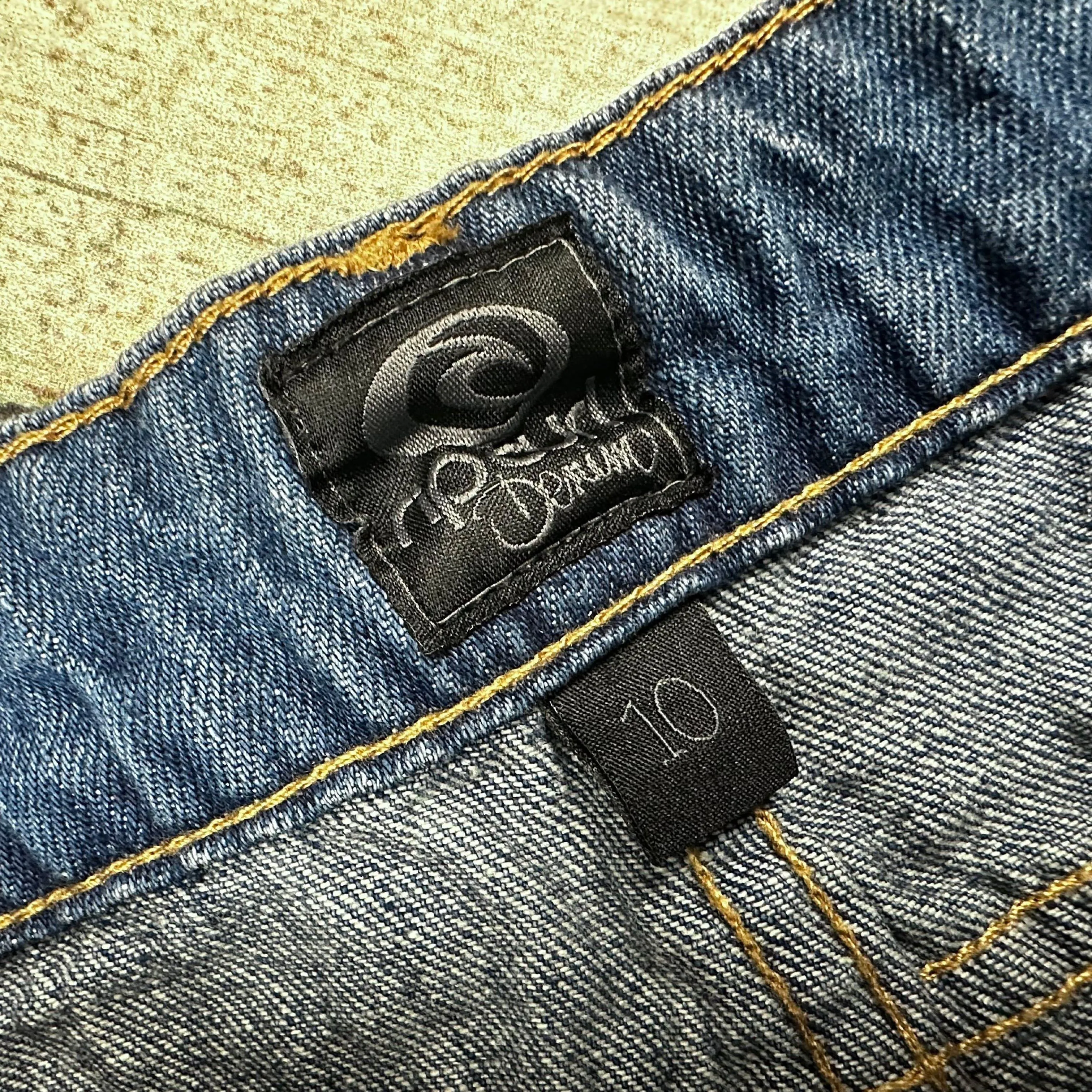 Rip Curl Girls Raw Hem Stretch Denim Shorts - Size 10Y