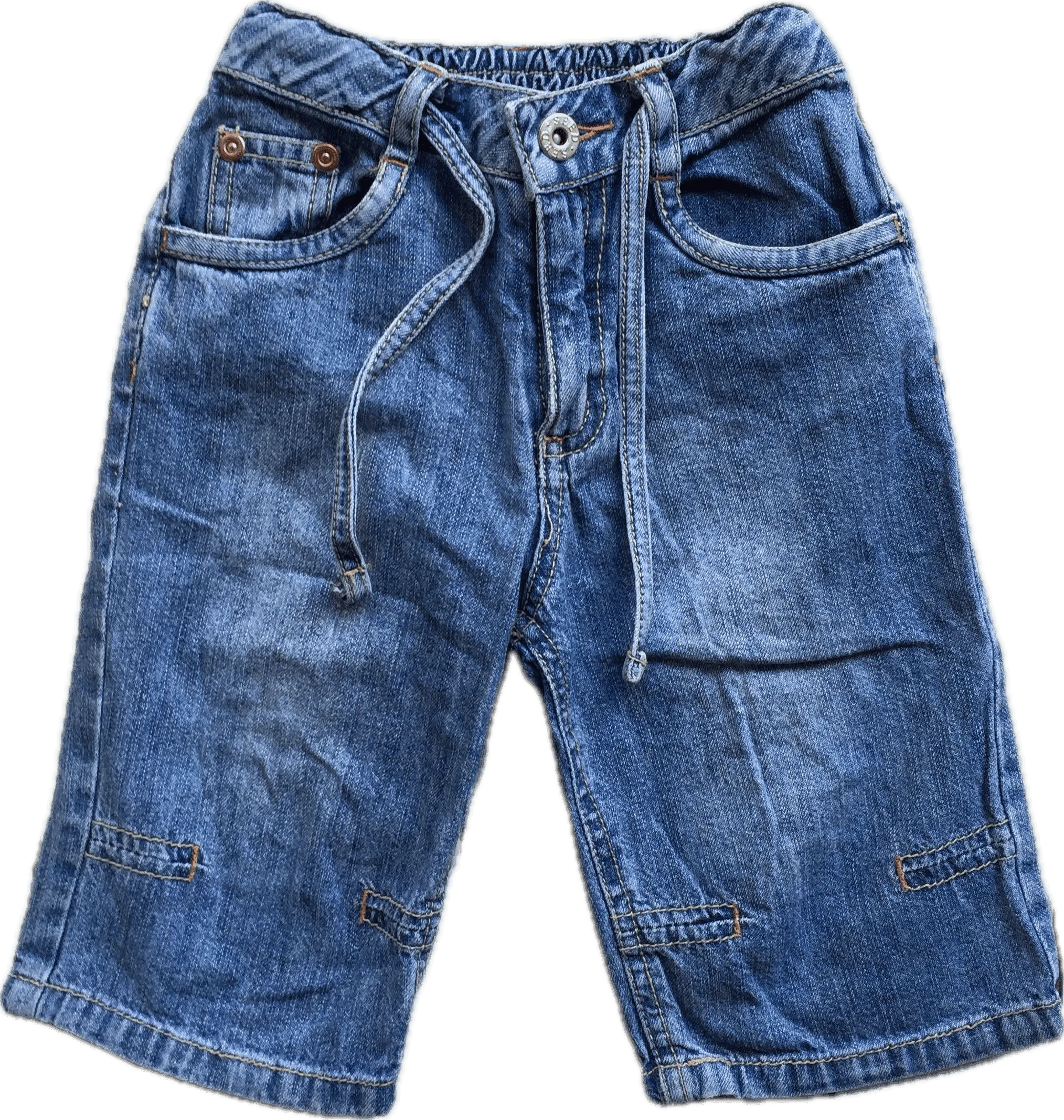 Seed Boys Long Denim Shorts - Size 1/2Y