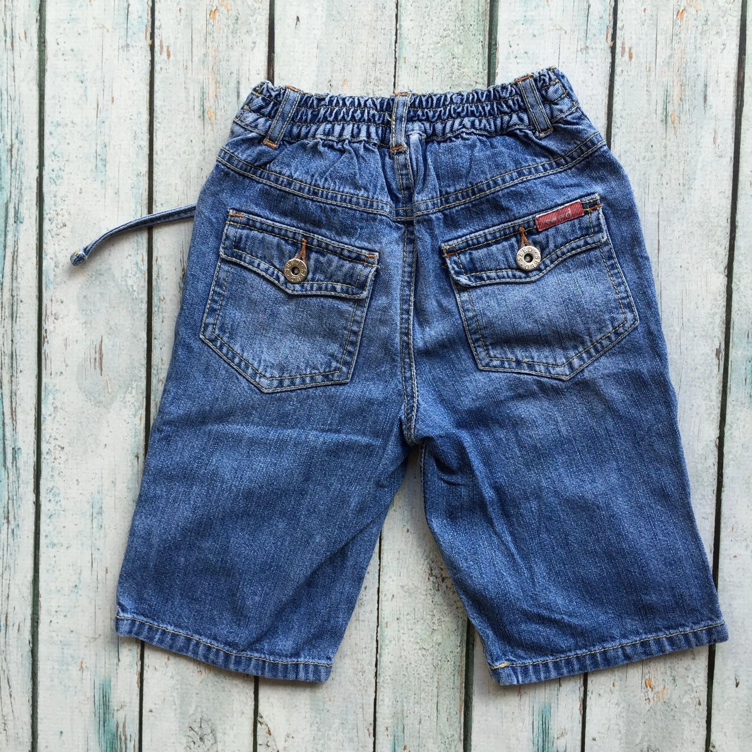 Seed Boys Long Denim Shorts - Size 1/2Y