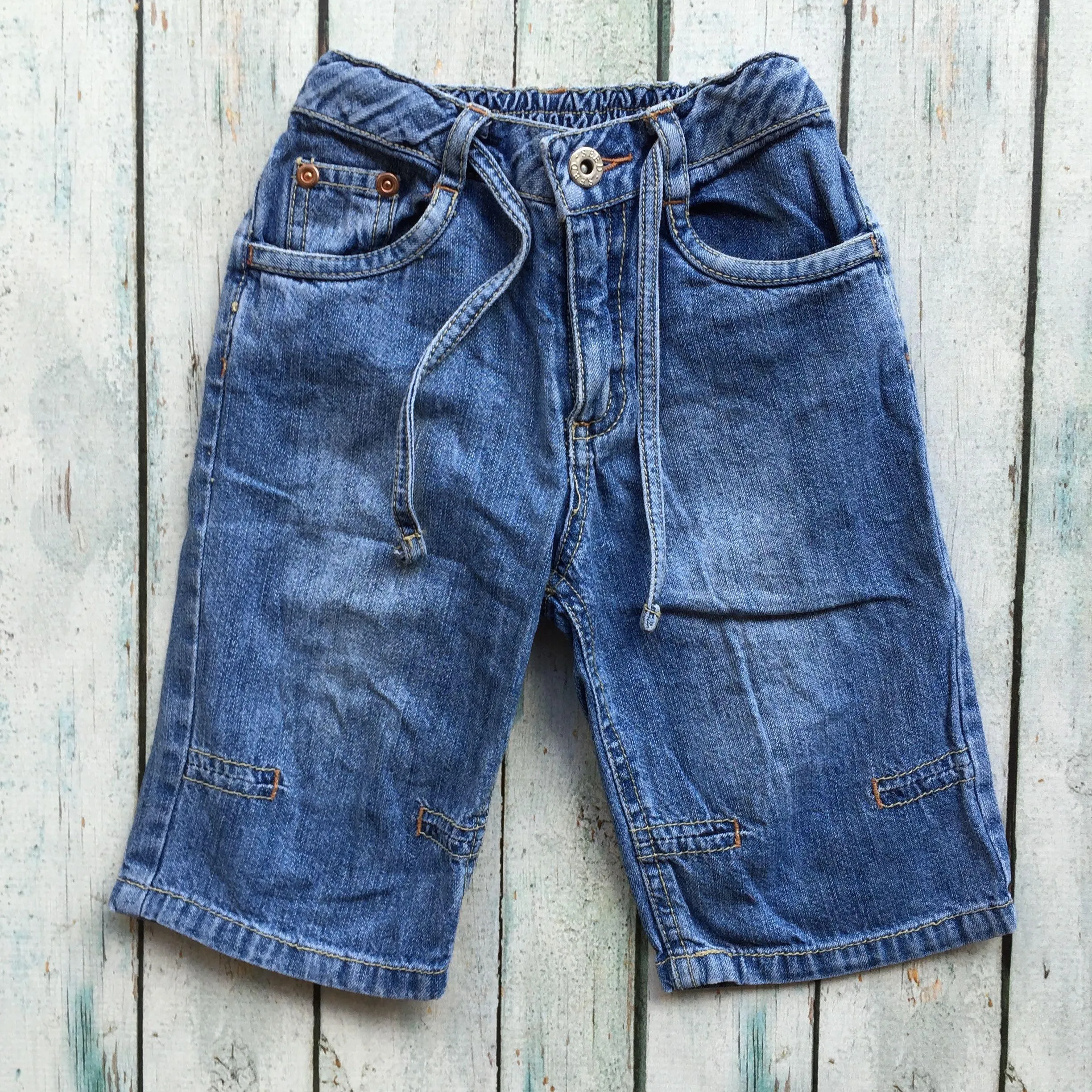 Seed Boys Long Denim Shorts - Size 1/2Y
