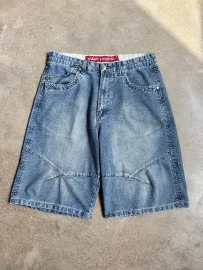 Y2K Thirty Below Faded Baggy Jean Shorts (W36)